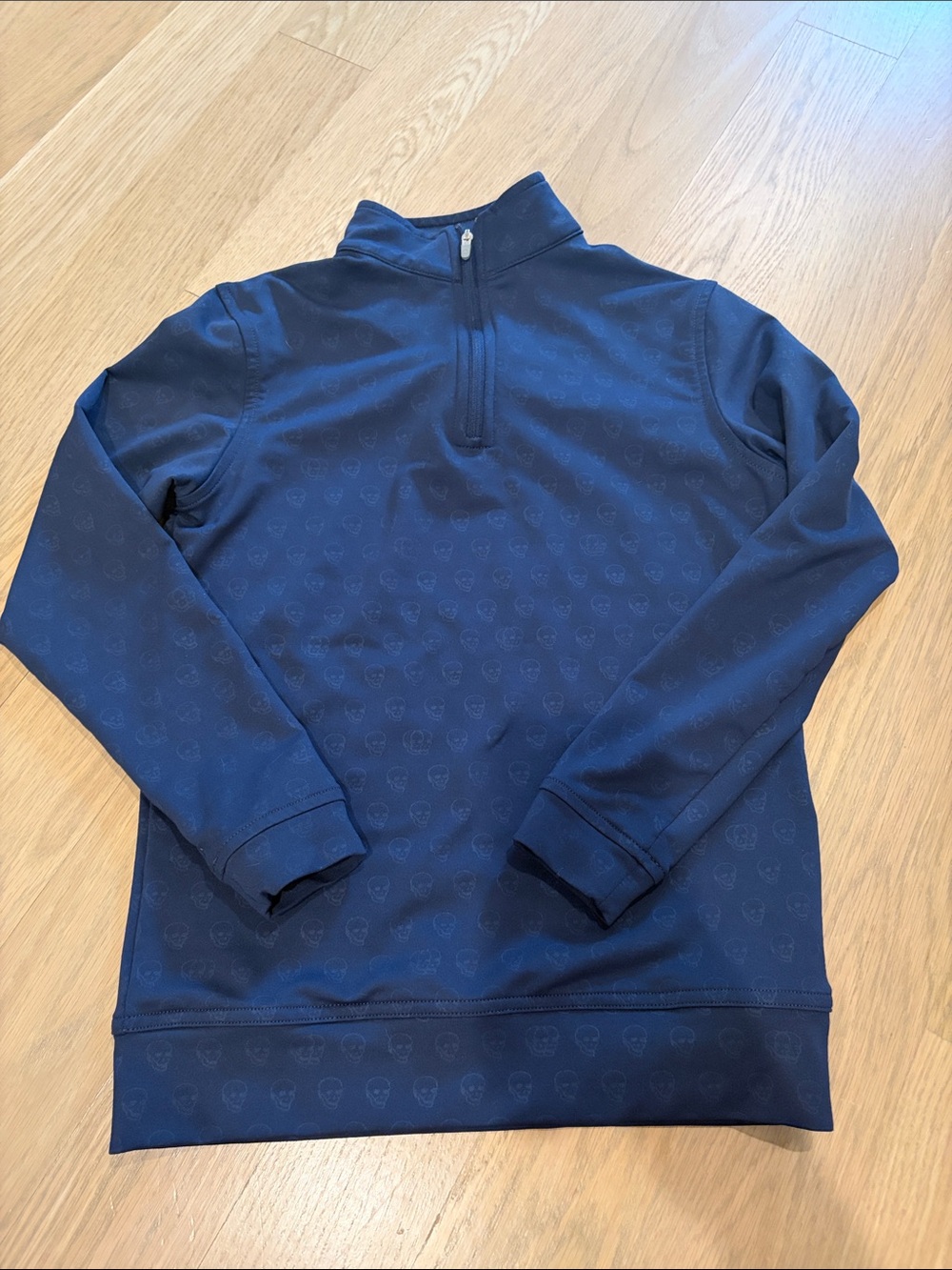 Boys Peter Miller Navy Quarter-Zip Pullover Sweater